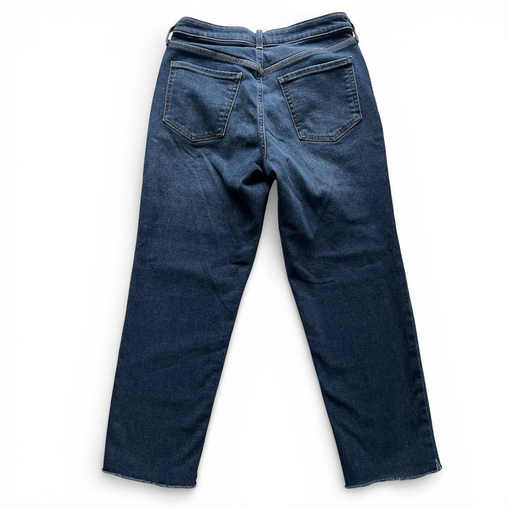 Old Navy Women’s High-Rise OG Cozy-Lined Straight Jeans - Dark Blue - 8 - Picture 2 of 12